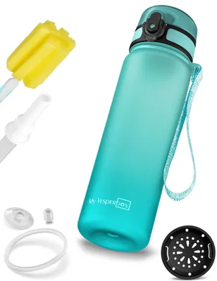 Produktbild von My Vesperbox® Trinkflasche Kinder [500ML] - Wasserflasche Kohlensäure Geeignet & Auslaufsicher - Water Bottle Kids - für Schule & Sport - Kinderflasche für Mädchen & Jungen - inkl. Ersatzdichtung