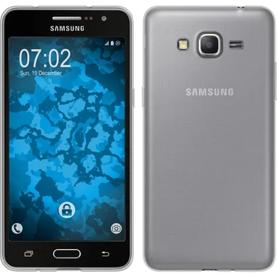 Produktbild von PhoneNatic Case kompatibel mit Samsung Galaxy Grand Prime - Crystal Clear Silikon Hülle transparent + 2 Schutzfolien