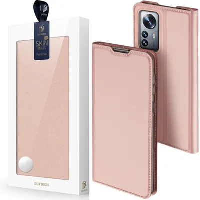 Zdjęcie produktu dla Dux Ducis Skin Pro Kabura Etui Pokrowiec Z Klapką Xiaomi 12 Pro Różowy