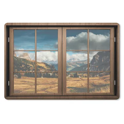 Produktbild von MuchoWow® Schreibtischunterlage Aussicht - Weg - Berg 60x40 cm - XXL Mauspad - Großes Mauspad