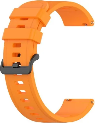 Produktbild von BStrap Silicone V3 Armband für Garmin Vivoactive 3, orange