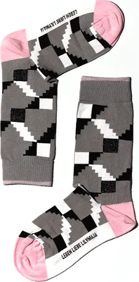 Produktbild von MEGAGROUP 2 Paar Casual Socken Stricksocken Baumwolle Gr. 40-44 schwarz weiß