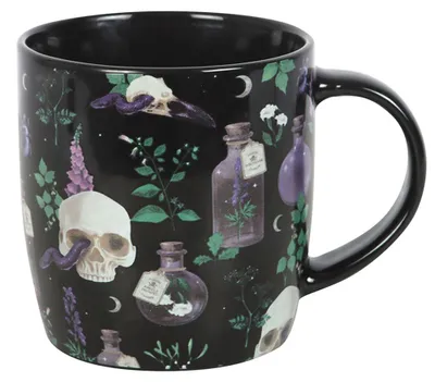 Produktbild von Venom & Vines Kaffeebecher mit Mystic Print, KI-generiertes Bild