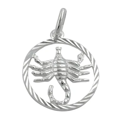 Produktbild von Anhänger 15mm Sternzeichen Skorpion Silber 925 silber 15mm