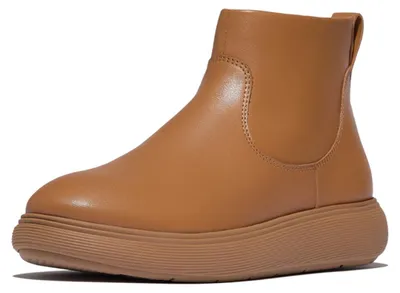 Produktbild von FITFLOP FitFlop IQ-Comff Leather Zip Ankle Boots BRAUN 37