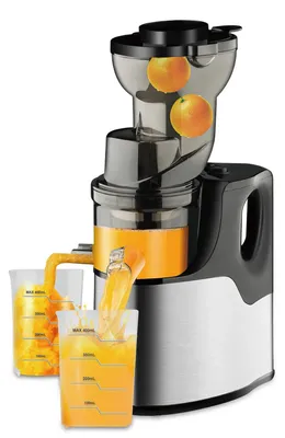 Produktbild von Slow Juicer - Kaltentsafter - Leistung 150 W - Große 7,5 cm Einfüllöffnung - BPA-frei - Bis zu 99,6% Saftausbeute - EU-Stecker 220 V