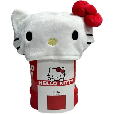 Image de Set de 3 couvertures à capuche 3D - Hello Kitty, Gabby et Paw Patrol - 120 x 150 cm