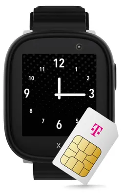 Produktbild von X6Play eSIM Kinder Smartwatch in Schwarz – Im besten Telekom Netz