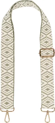 Produktbild von styleBREAKER Taschen Schulterriemen mit Azteken Muster, Wechsel Taschengurt mit Karabinerhaken, verstellbar, Unisex 02013015