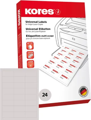 Produktbild von Kores L7036NP, Weiß, Universal, Rechteck, A4, 100 Blätter, Tintenstrahl