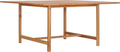 Image de vidaXL Table de jardin 150 x 150 x 76 cm bois massif teck