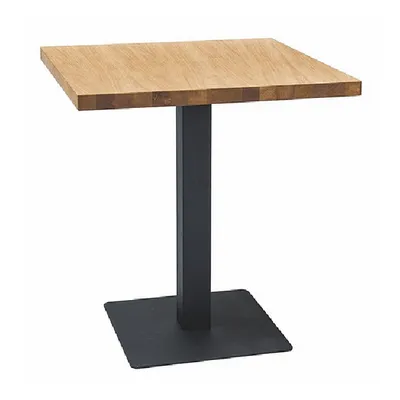 Immagine prodotto di Tavolo da pranzo KYRYLO 1 - 60x60, rovere / nero