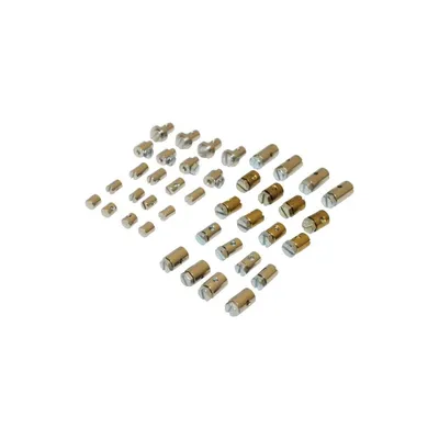 Produktbild von Bowdenzug Schraubnippel Klemmnippel Set 40-teilig für Hercules Puch Kreidler Zündapp
