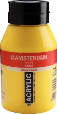 Obrázok produktu pre Fľaša akrylovej farby Amsterdam Standard Series 1000 ml Azo Yellow Light 268
