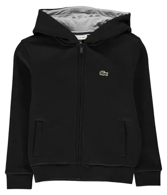Obrázek produktu pro Lacoste - Mikina "Basic" se zapínáním na zip, pro chlapce, model GT44078 (velikost 140), černá barva