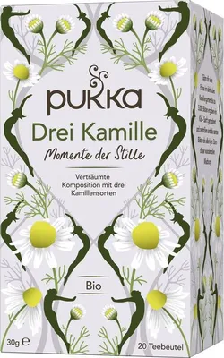 Produktbild von Pukka Kamillentee Drei Kamille 20 Teebeutel -  - 30g x 4  - 4er Pack VPE