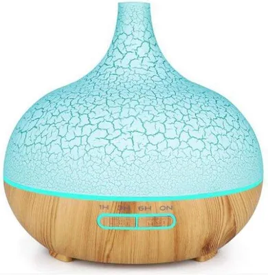 Immagine prodotto di Umidificatore a ultrasuoni portatile, 7 colori LED alternati, spegnimento automatico, silenzioso, ideale per la casa e l'ufficio