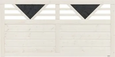 Produktbild von Vorgartenzaun Konsta Andria 180 x 90 cm cremeweiß