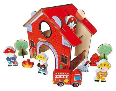 Productafbeelding van Houten brandweerwagen - Smily Play