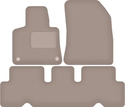 Immagine prodotto di Tappetini auto in velluto per Citroen C4 Grand Spacetourer 5 posti (2013-2021) - set di tappetini LUX beige (3 pezzi)