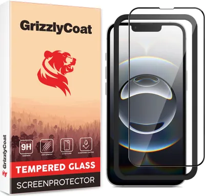 Produktbild von GrizzlyCoat AlignPro iPhone 16e Panzerglas Gehärtetes Glas Displayschutz - Hüllenfreundlich + Applikator