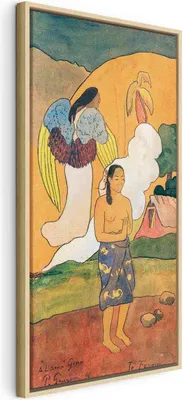 Produktbild von Italienischer Leinwand Leinwandbild - Te faruru (Paul Gauguin) 60x120 cm Reproduktionen l-F-12167-b-a
