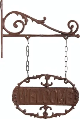 Produktbild von Esschert Design Wandschild "Welcome"; LH124