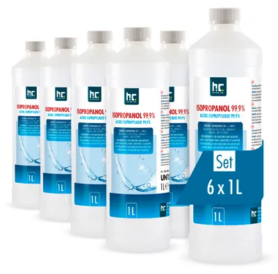 Produktbild von 6x 1 L Isopropanol 99,9% in 1 Liter Flaschen