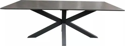 Produktbild von Gartentisch Almeria 200x90 cm Aluminium Keramikplatte Light Grey Outdoor