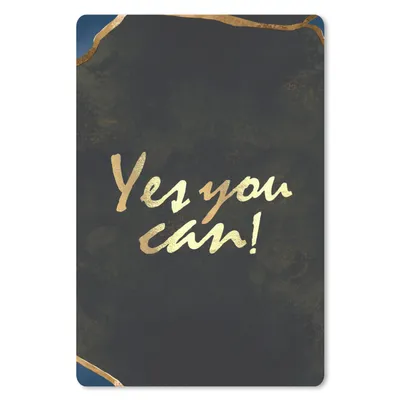 Produktbild von MuchoWow® Mauspad Mousepad Zitate - Motivation - Gold - Braun 18x27 cm - Mousepads - Maus Mat - Pad - Mausunterlage