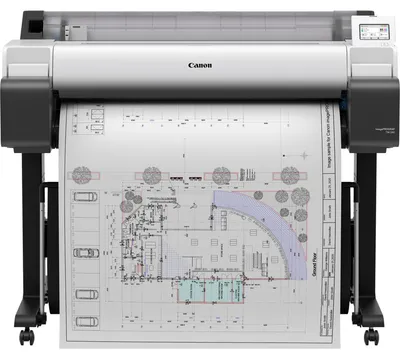Produktbild von Canon imagePROGRAF TM-340, Bubblejet, 2400 x 1200 DPI, CALS G4, HP-GL/2, HP-RTL, JPEG, Schwarz, Cyan, Magenta, Mattschwarz, Gelb, A0 (841 x 1189 mm), Normales Papier, Rolle