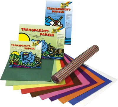 Produktbild von Folia 800 Transparentpapier Heft 14 x 20 cm 42 g/qm 10 Blatt(T)