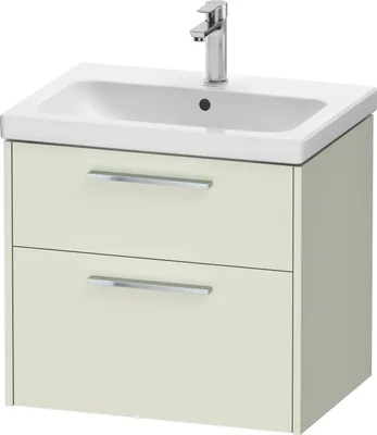 Image de Duravit D-Code Meuble sous-lavabo, 1 tiroir, 634x460mm, découpe siphon, avec poignée, DC4671010HH0000