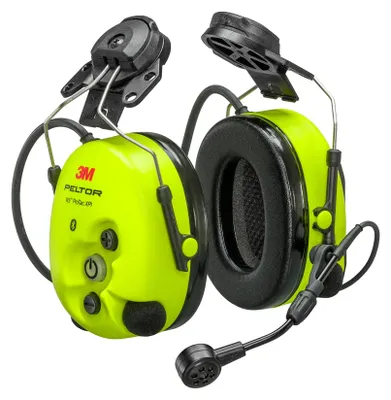 Gehörschutz-Headset mit Bluetooth, gelb, mit Hartschalenkappe