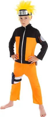 A child wearing a Naruto costume.