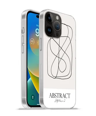 Produktbild von MuchoWow® Handyhülle Schutzhülle Hülle für Apple iPhone 14 Pro - Softcase Kunst - Linienkunst - Abstrakt Silikon Softcase Handy Hülle - Umschlag