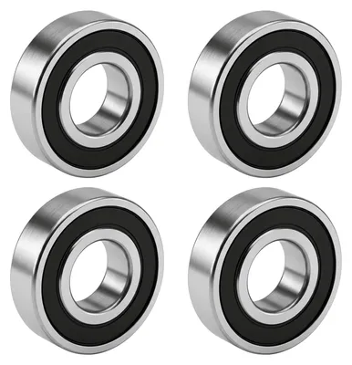 Kugellager 6204-2RS, 20x47x14 mm, 4 Stück, Stahl, doppelt abgedichtet