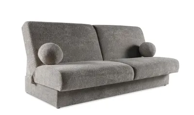 Produktbild von Schlafsofa BERG Grau 199 x 91 x 91 cm mit Bettfunktion, Bettkasten und Schlaffläche 198 x 118 cm