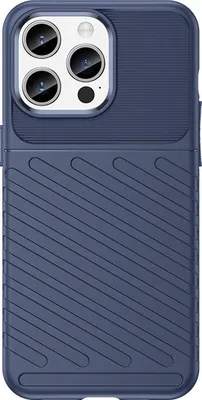 Produktbild von Hurtel Thunder Case, Cover, Apple, iPhone 15 Pro Max, 17 cm (6.7"), Blau