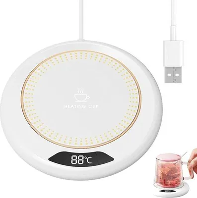 Produktbild von Famanu Tassenwärmer - USB - Weiß - Kompakt und energieeffizient