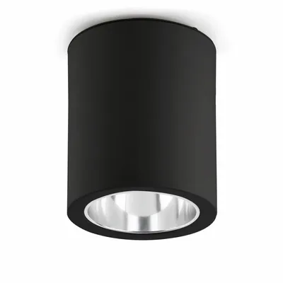Zdjęcie produktu dla Czarna lampa sufitowa Pote 1 żarówka