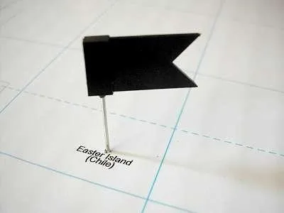 Produktbild von Schwarze Ansteckfähnchen. 20 Stück.