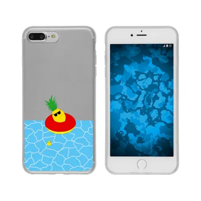 Produktbild von PhoneNatic Case kompatibel mit Apple iPhone 7 Plus / 8 Plus Silikon-Hülle Sommer Ananas M2