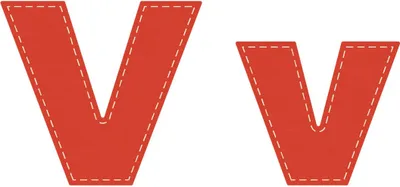 Produktbild von Crafters Edge Stanzform Sets Buchstaben A - Z : V Buchstabe: V