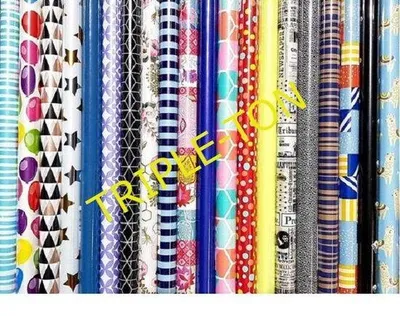 Productafbeelding van 7 rollen Cadeaupapier assortiment 200x70cm