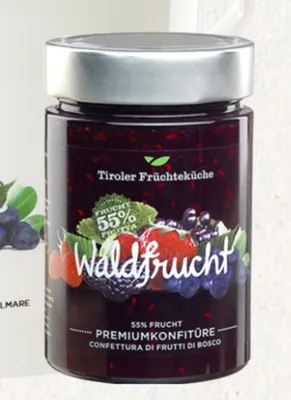 Produktbild von Waldfrüchtekonfitüre 420 gr. - Unterweger - Tiroler Schmankerl
