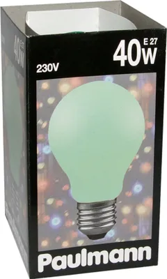 Productafbeelding van Paulmann Glühbirne 40W Softone Grün 40 Watt E27 Glühlampe Glühbirnen Glühlampen 400.50