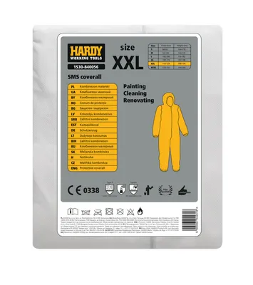 Produktbild von Hardex Schutzanzug *84* XXL Kat.III einmalig, aus SMS