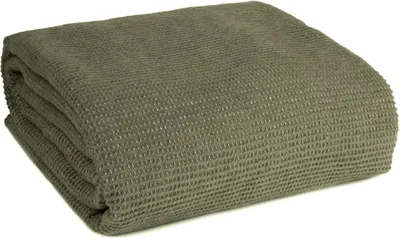 Zdjęcie produktu dla KOC 200x220 zielony Linda waflowy 345 GSM bawełna
