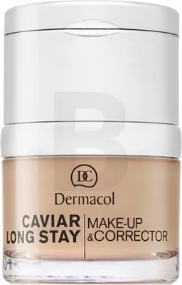 Produktbild von Dermacol Caviar Long Stay Make-Up & Corrector Make-up mit Kaviarauszügen und Korrektor 1 Pale 30 ml